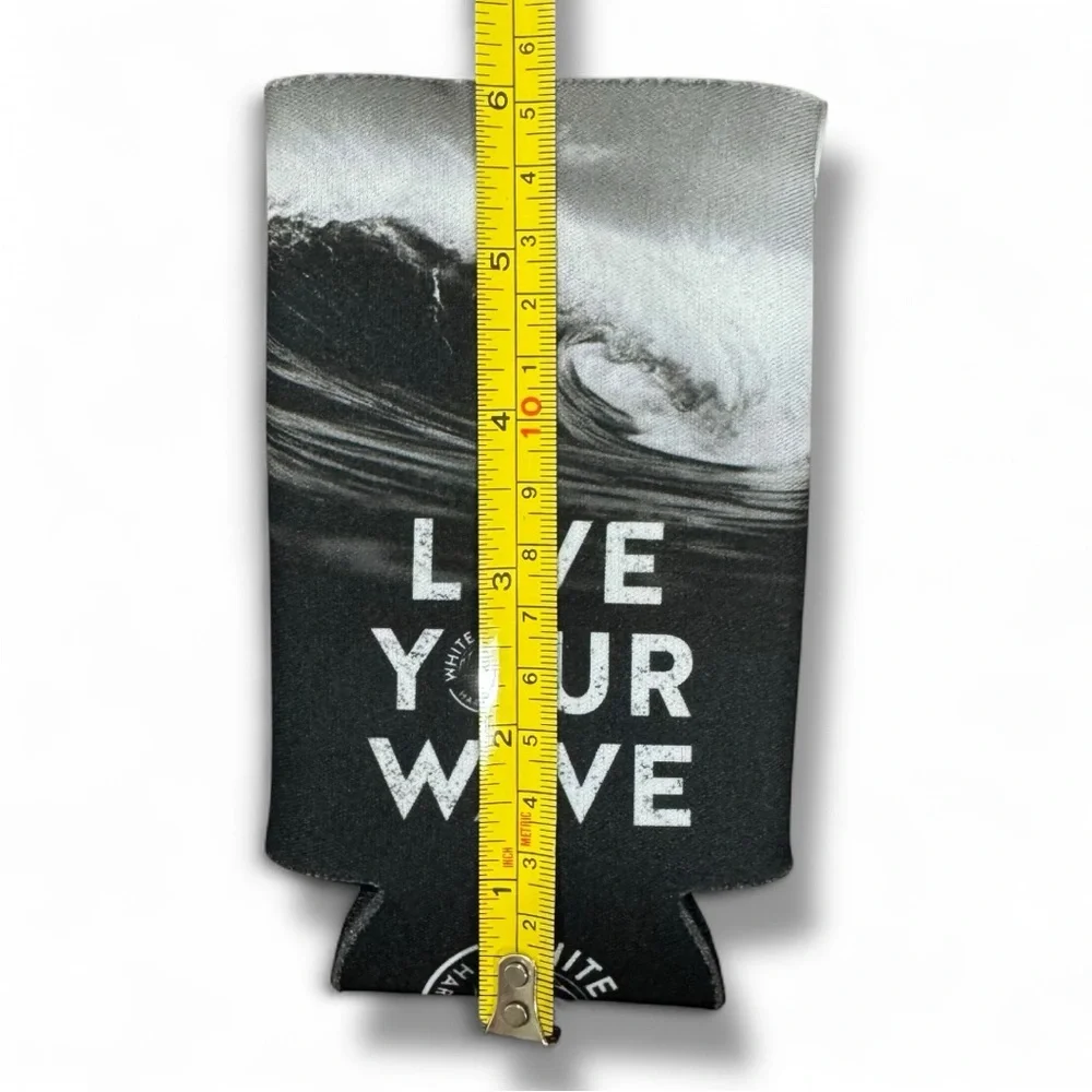White Claw Koozie Black and White Can Cooler for Slim Cans